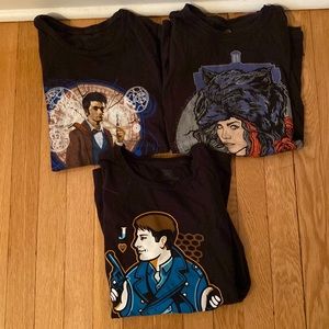 Vintage Doctor Who tees 💙